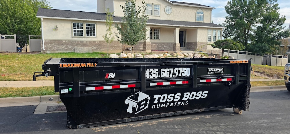 15-yard dumpster street view